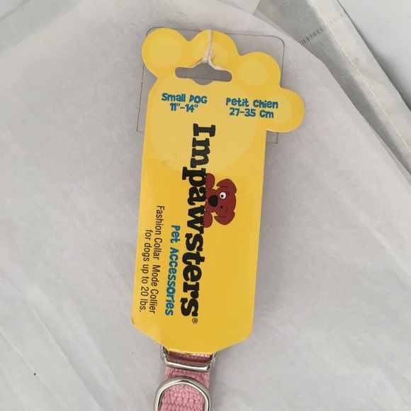 Pink Beaded Dog collar - Picture 5 of 5